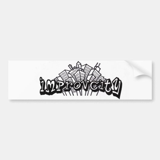 ImprovCity-Bumpersticker Bumpersticker (Voorkant)