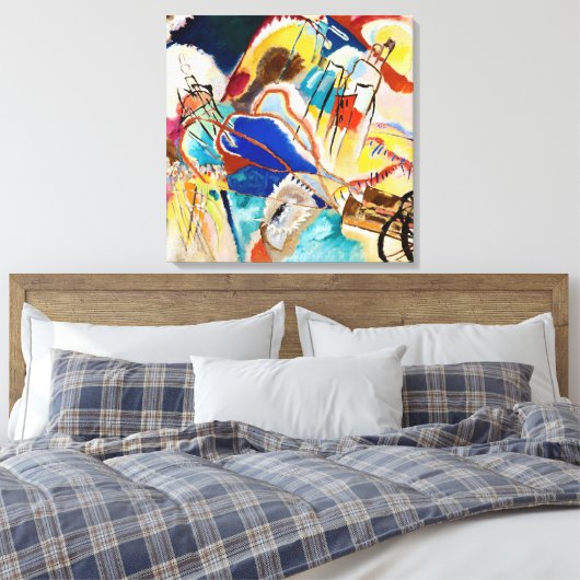 Improvisatie 30 (kanonnen) door Wassily Kandinsky Canvas Afdruk (Insitu (Slaapkamer))