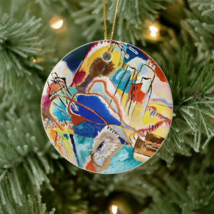 Improvisatie 30 (kanonnen) door Wassily Kandinsky Keramisch Ornament