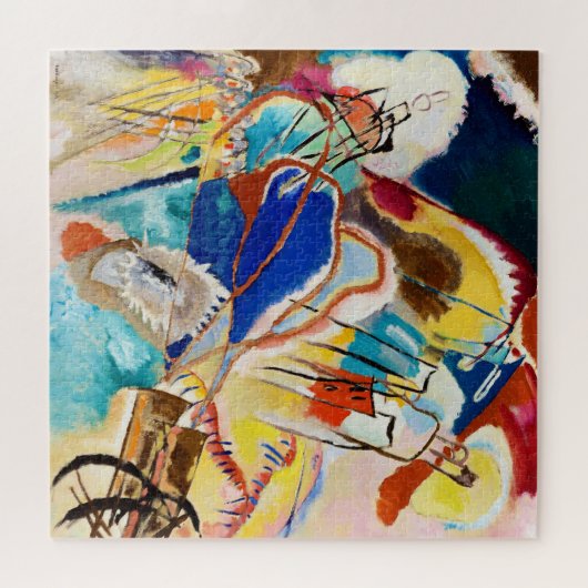 Improvisatie 30 (kanonnen) door Wassily Kandinsky Legpuzzel (Horizontaal)
