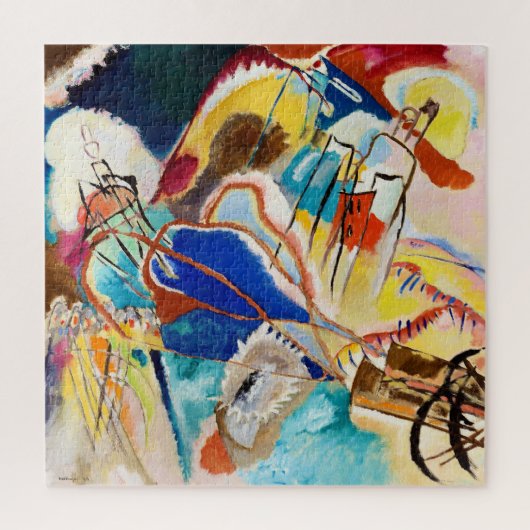Improvisatie 30 (kanonnen) door Wassily Kandinsky Legpuzzel (Verticaal)