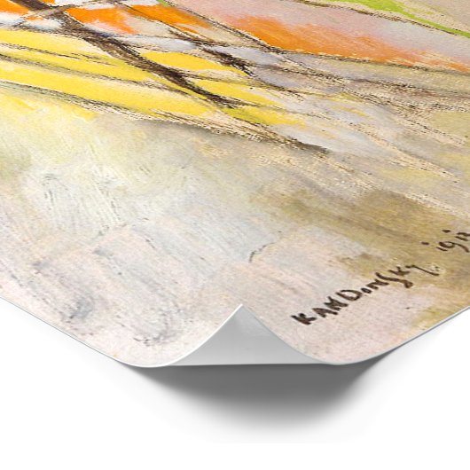 Improvisatie 30 (kanonnen) door Wassily Kandinsky Poster (Hoek)