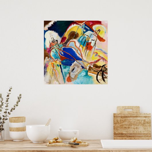 Improvisatie 30 (kanonnen) door Wassily Kandinsky Poster (Keuken)