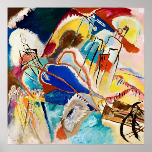 Improvisatie 30 (kanonnen) door Wassily Kandinsky Poster (Voorkant)