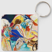 Improvisatie 30 (kanonnen) door Wassily Kandinsky Sleutelhanger (Achterkant)