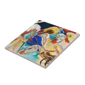 Improvisatie 30 (kanonnen) door Wassily Kandinsky Tegeltje (Zijkant)