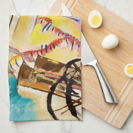 Improvisatie 30 (kanonnen) door Wassily Kandinsky Theedoek (Quarter Fold)