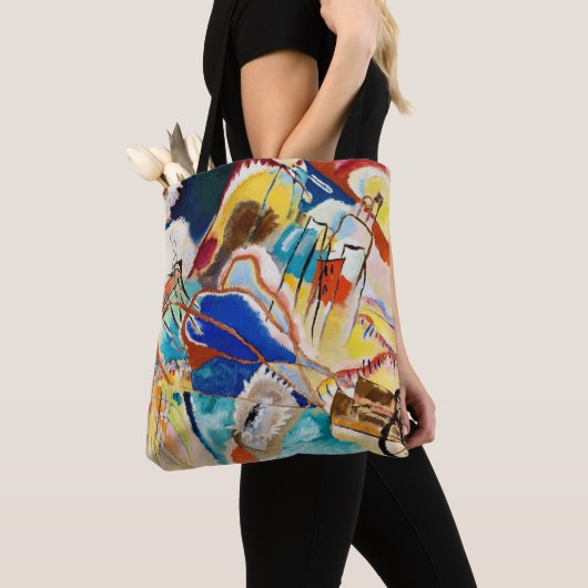 Improvisatie 30 (kanonnen) door Wassily Kandinsky Tote Bag (Dichtbij)