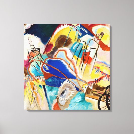 Improvisatie 30 (Kanons) door Wassily Kandinsky Canvas Afdruk (Voorkant)