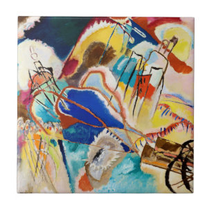 Improvisatie 30 (Kanons) door Wassily Kandinsky Tegeltje