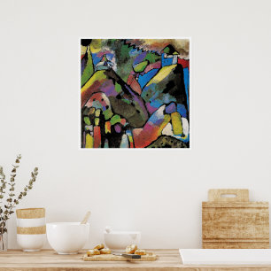 Improvisatie 9, abstracte kunst van Wassily Kandin Poster