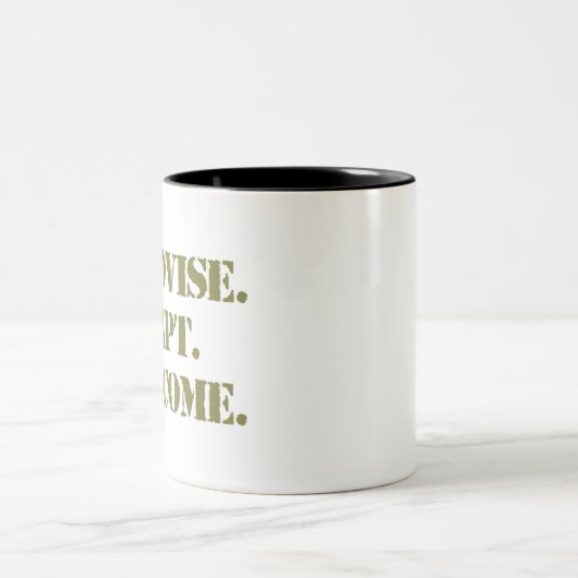 improvisatie aanpassen overwonnen tweekleurige koffiemok (Center)