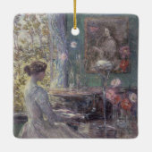 Improvisatie door Frederick Childe Hassam Keramisch Ornament (Achterkant)