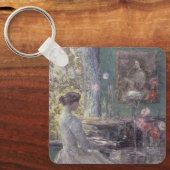 Improvisatie door Frederick Childe Hassam Sleutelhanger (Voorkant)