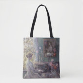 Improvisatie door Frederick Childe Hassam Tote Bag (Voorkant)
