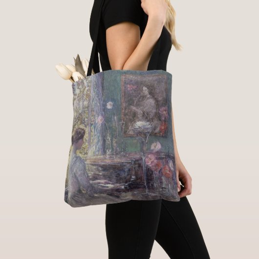 Improvisatie door Frederick Childe Hassam Tote Bag (Dichtbij)
