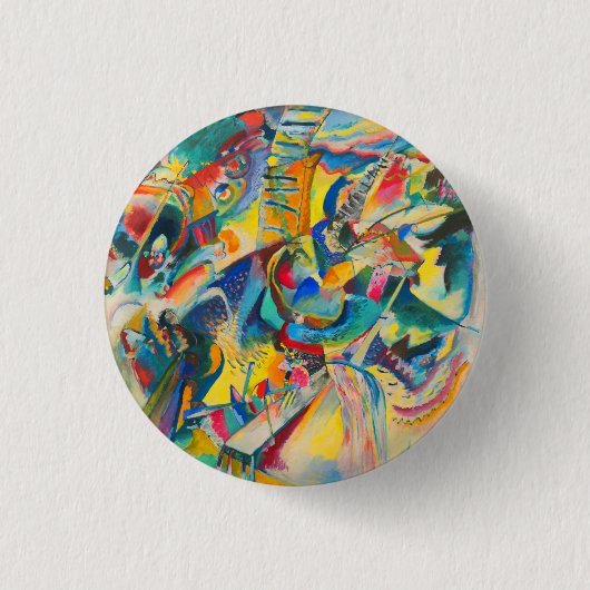 Improvisatie Klamm van Kandinsky Ronde Button 3,2 Cm (Voorkant)