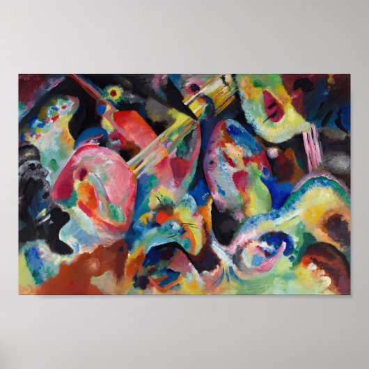 Improvisatie overstroming | Kandinsky Poster (Voorkant)