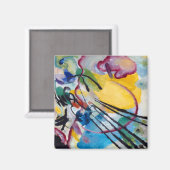 Improvisation 26, Rowing by Wassily Kandinsky Magneet (Voorkant / Achterkant)
