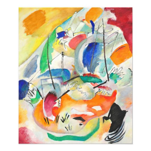 Improvisation 31, Sea Battle by Wassily Kandinsky Foto Afdruk (Voorkant)