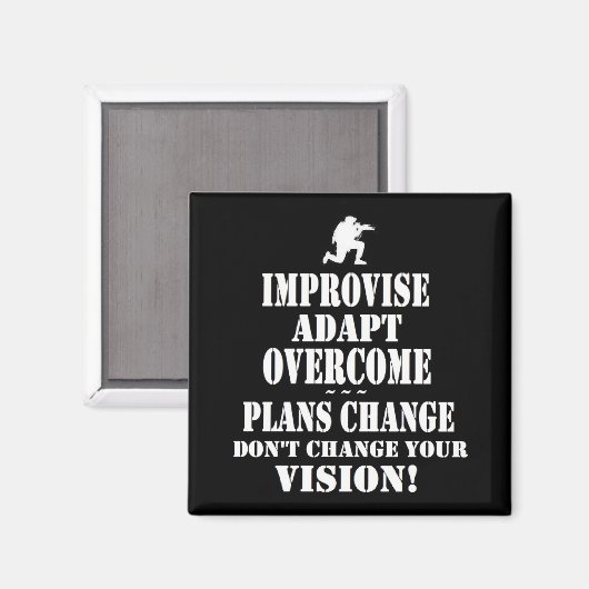Improviseren Overcome Adapt Magneet (Voorkant / Achterkant)
