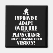 Improviseren Overcome Adapt Magneet (Voorkant)