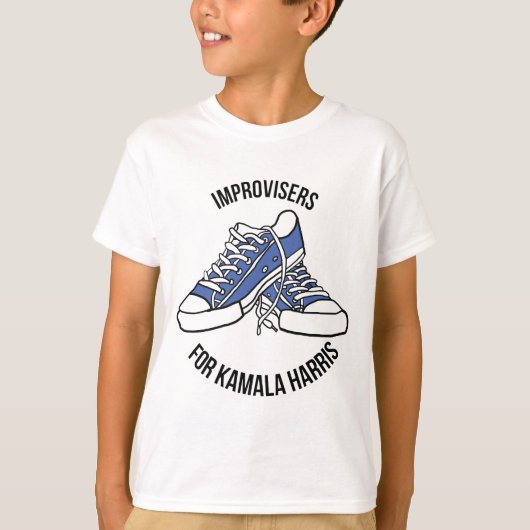 Improvisers voor Kamala Harris kinderen shirt (Voorkant)