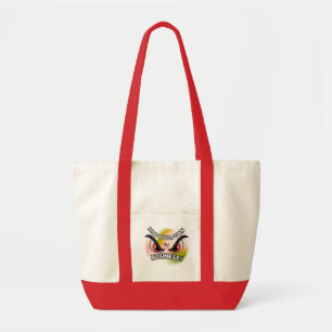 Impuls Tas: Let op je eigen (rood) Tote Bag