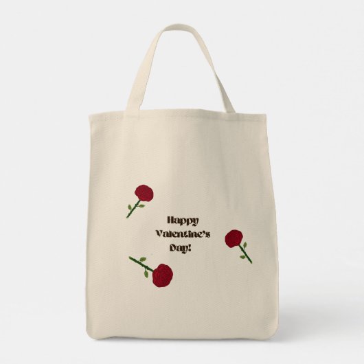 Impuls Tas met rode roos (Achterkant)