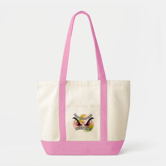 Impuls Tas: Mind Your Own (roze) Tote Bag (Voorkant)