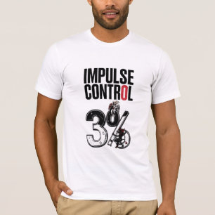 - IMPULSBEHEERSING – 3% Engel vs Duivel Cartoon T-shirt