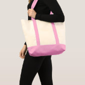 Impulse Tote Tas Natuurlijk en Roze (Voorkant (product))