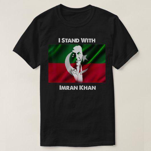 Imran Khan is absoluut geen PTI Pakistaanse premie T-shirt (Design voorkant)