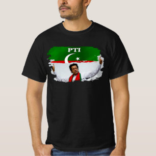 Imran Khan - Pakistaanse vlag van PTI T-shirt