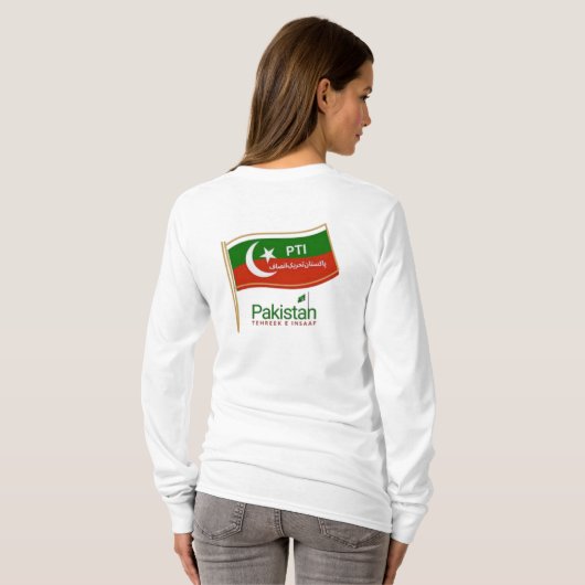 Imran Khan PTI. T-shirt (Achterkant volledig)