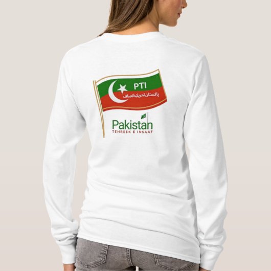 Imran Khan PTI. T-shirt (Achterkant)