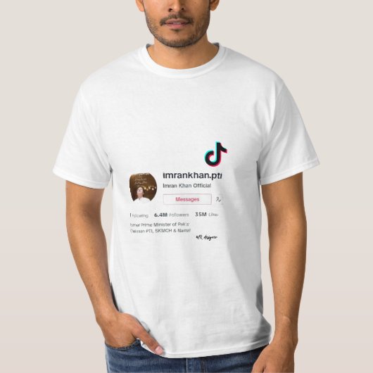 Imran Khan Tiktok T-shirt (Voorkant)