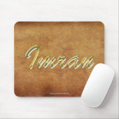IMRAN Naam-merk Gepersonaliseerde Gift Mousepad Muismat (Met muis)