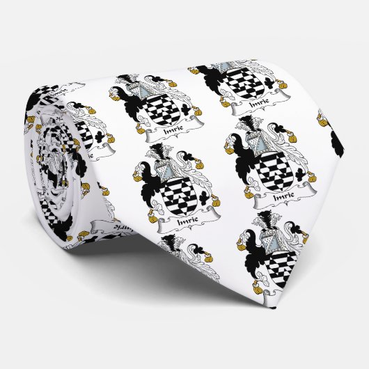 Imrie Family Crest Stropdas (Opgerold)