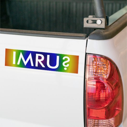 IMRU? BUMPERSTICKER (Op Truck)
