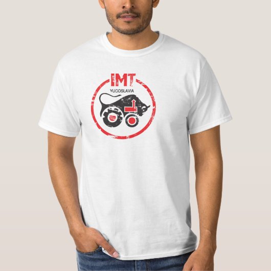 IMT Tractor Style Joegoslavië Productie. T-shirt (Voorkant)