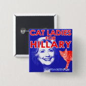 ImWithPurr Cat Lady Pride Button (Voorkant /achterkant)