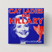ImWithPurr Cat Lady Pride Button (Voorkant)