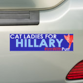 #ImWithPurr Kat Lady Pride Bumpersticker (Op auto)