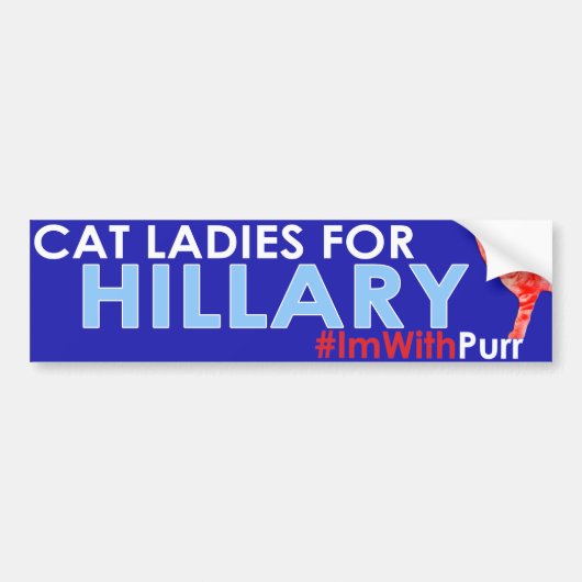 #ImWithPurr Kat Lady Pride Bumpersticker (Voorkant)