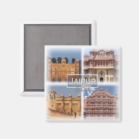 IN0032 Azië, India, Jaipur, koelkast Magneet (Voorkant / Achterkant)
