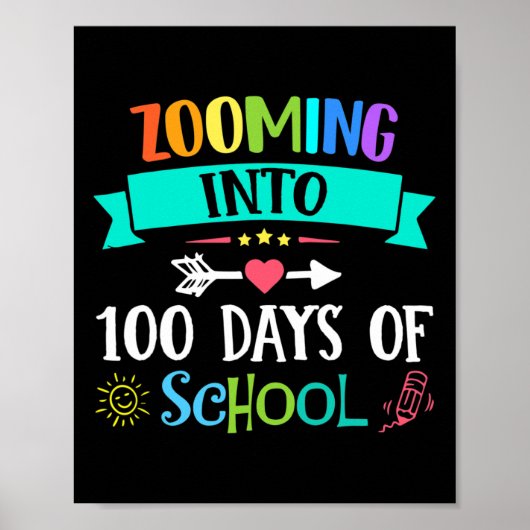 In 100 dagen van de leerkracht Kinder gift Poster (Voorkant)