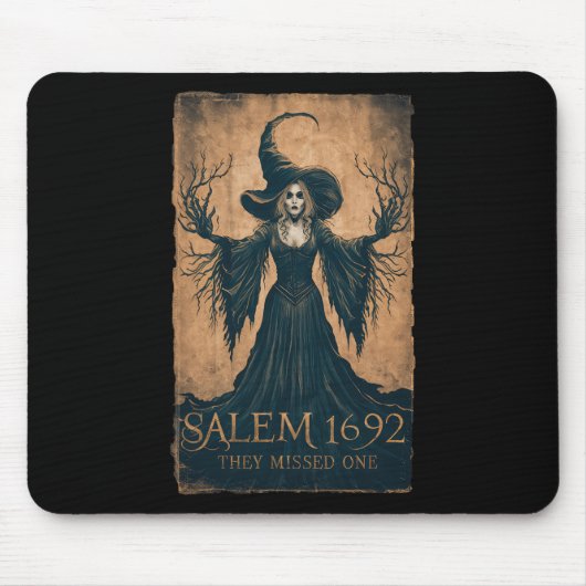 In 1692 misten ze een Halloween feministische heks Muismat (Voorkant)