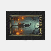 In 1692 misten ze een heks van Halloween Fleece Deken (Voorkant (Horizontaal))