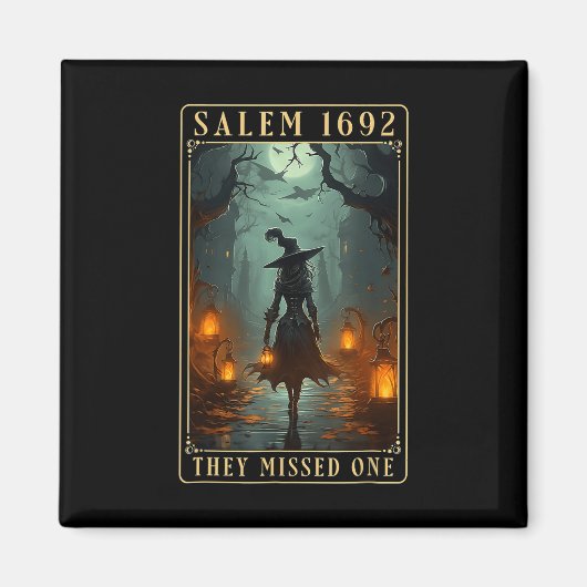 In 1692 misten ze een heks van Halloween Magneet (Voorkant)